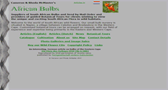 Desktop Screenshot of africanbulbs.com